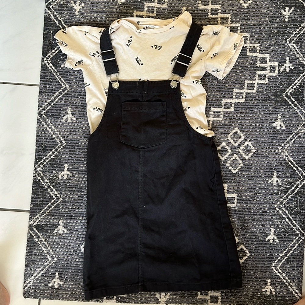 H&M Overall Dress and Top Set